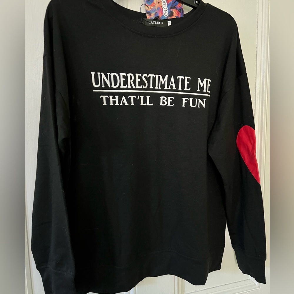 NWT Sweatshirt style T-shirt